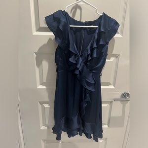 Bardot Navy silky dress